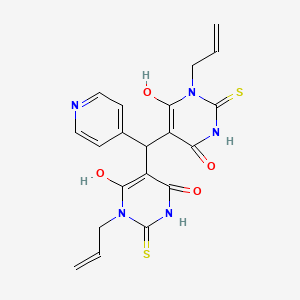 1-allyl-5-[(3-allyl-6-hydroxy-4-oxo-2-thioxo-1,2,3,4-tetrahydro-5-pyrimidinyl)(4-pyridinyl)methyl]-6-hydroxy-2-thioxo-2,3-dihydro-4(1H)-pyrimidinone