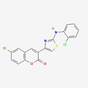 6-bromo-3-{2-[(2-chlorophenyl)amino]-1,3-thiazol-4-yl}-2H-chromen-2-one