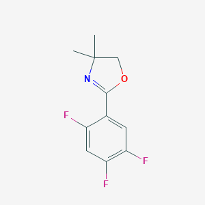 molecular formula C11H10F3NO B039577 2-(2,4,5-三氟苯基)-4,5-二氢-4,4-二甲基恶唑 CAS No. 125290-72-4