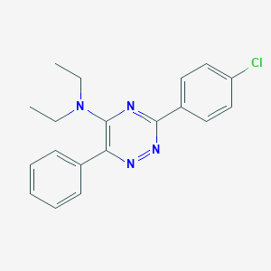 N-[3-(4-chlorophenyl)-6-phenyl-1,2,4-triazin-5-yl]-N,N-diethylamine