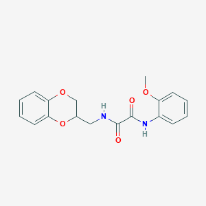 molecular formula C18H18N2O5 B3957707 N-(2,3-dihydro-1,4-benzodioxin-2-ylmethyl)-N'-(2-methoxyphenyl)ethanediamide 