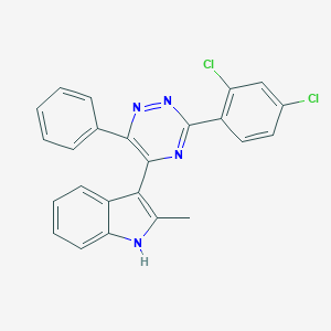 3-[3-(2,4-dichlorophenyl)-6-phenyl-1,2,4-triazin-5-yl]-2-methyl-1H-indole