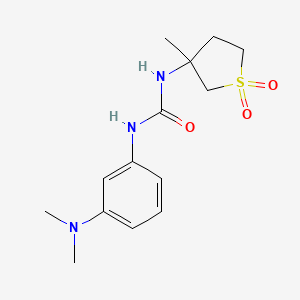 N-[3-(dimethylamino)phenyl]-N'-(3-methyl-1,1-dioxidotetrahydro-3-thienyl)urea