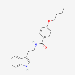 molecular formula C21H24N2O2 B3957813 4-butoxy-N-[2-(1H-indol-3-yl)ethyl]benzamide 
