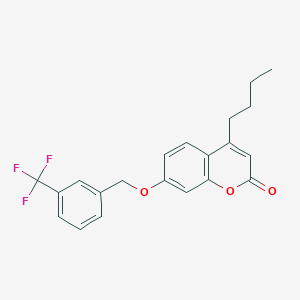 4-butyl-7-{[3-(trifluoromethyl)benzyl]oxy}-2H-chromen-2-one