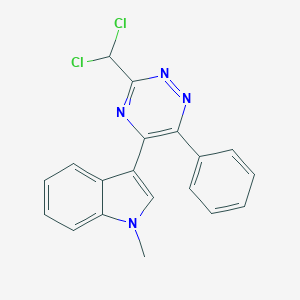 molecular formula C19H14Cl2N4 B395785 3-[3-(dichloromethyl)-6-phenyl-1,2,4-triazin-5-yl]-1-methyl-1H-indole 