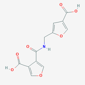 4-({[(4-carboxy-2-furyl)methyl]amino}carbonyl)-3-furoic acid