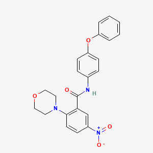 molecular formula C23H21N3O5 B3957907 2-(4-morpholinyl)-5-nitro-N-(4-phenoxyphenyl)benzamide 