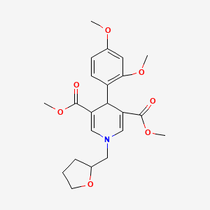 dimethyl 4-(2,4-dimethoxyphenyl)-1-(tetrahydro-2-furanylmethyl)-1,4-dihydro-3,5-pyridinedicarboxylate