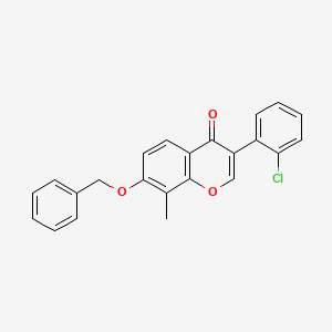 molecular formula C23H17ClO3 B3957933 7-(benzyloxy)-3-(2-chlorophenyl)-8-methyl-4H-chromen-4-one 