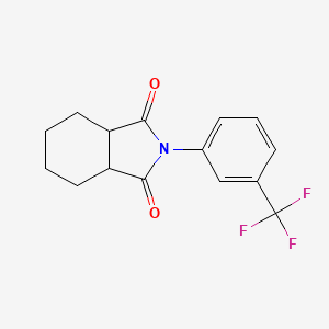 molecular formula C15H14F3NO2 B3957961 2-[3-(trifluoromethyl)phenyl]hexahydro-1H-isoindole-1,3(2H)-dione 