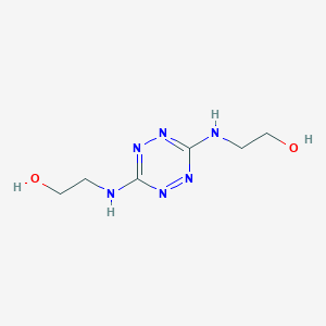 molecular formula C6H12N6O2 B395798 N,N'-Di(2-hydroxyethyl)-1,2,4,5-tetrazine-3,6-diamine 