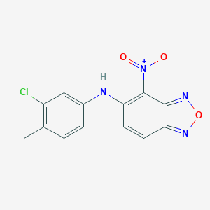 molecular formula C13H9ClN4O3 B395800 N-(3-chloro-4-methylphenyl)-4-nitro-2,1,3-benzoxadiazol-5-amine 