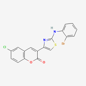 3-{2-[(2-bromophenyl)amino]-1,3-thiazol-4-yl}-6-chloro-2H-chromen-2-one