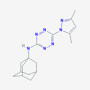 molecular formula C17H23N7 B395805 N-(1-adamantyl)-6-(3,5-dimethyl-1-pyrazolyl)-1,2,4,5-tetrazin-3-amine 