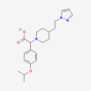 (4-isopropoxyphenyl){4-[2-(1H-pyrazol-1-yl)ethyl]piperidin-1-yl}acetic acid