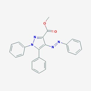 molecular formula C23H18N4O2 B395808 methyl 1,5-diphenyl-4-(phenyldiazenyl)-1H-pyrazole-3-carboxylate 