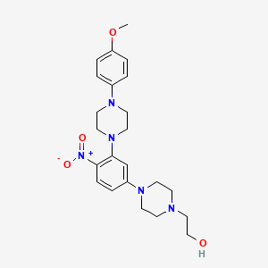 2-(4-{3-[4-(4-methoxyphenyl)-1-piperazinyl]-4-nitrophenyl}-1-piperazinyl)ethanol