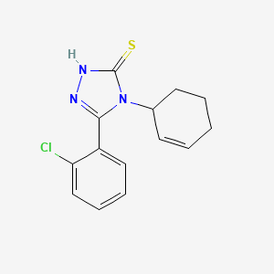 5-(2-chlorophenyl)-4-(2-cyclohexen-1-yl)-2,4-dihydro-3H-1,2,4-triazole-3-thione