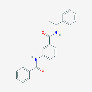 3-(benzoylamino)-N-(1-phenylethyl)benzamide
