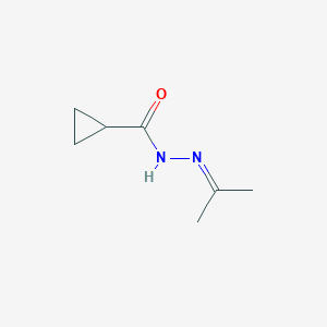 molecular formula C7H12N2O B039581 N-(propan-2-ylideneamino)cyclopropanecarboxamide CAS No. 119393-11-2