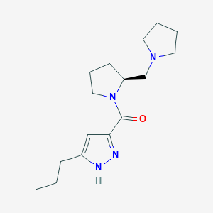 3-propyl-5-{[(2S)-2-(pyrrolidin-1-ylmethyl)pyrrolidin-1-yl]carbonyl}-1H-pyrazole