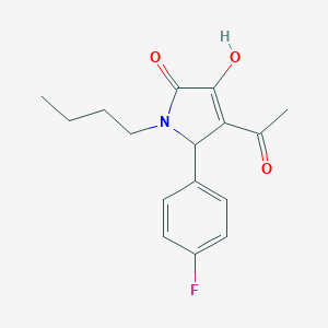 molecular formula C16H18FNO3 B395812 4-acetyl-1-butyl-5-(4-fluorophenyl)-3-hydroxy-1,5-dihydro-2H-pyrrol-2-one CAS No. 425617-60-3