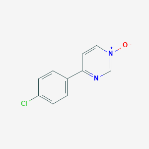 molecular formula C10H7ClN2O B395813 4-(4-Chlorophenyl)pyrimidine 1-oxide 
