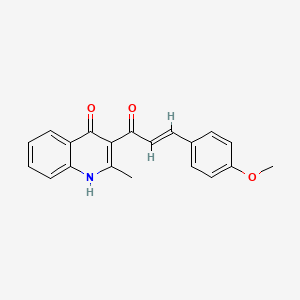 3-[3-(4-methoxyphenyl)acryloyl]-2-methyl-4(1H)-quinolinone