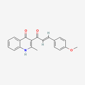 molecular formula C20H17NO3 B3958211 3-[3-(4-methoxyphenyl)acryloyl]-2-methyl-4(1H)-quinolinone 