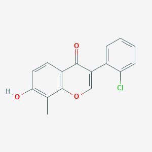 molecular formula C16H11ClO3 B3958220 3-(2-chlorophenyl)-7-hydroxy-8-methyl-4H-chromen-4-one 