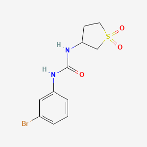 molecular formula C11H13BrN2O3S B3958232 N-(3-bromophenyl)-N'-(1,1-dioxidotetrahydro-3-thienyl)urea 