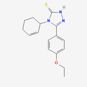 4-(2-cyclohexen-1-yl)-5-(4-ethoxyphenyl)-2,4-dihydro-3H-1,2,4-triazole-3-thione