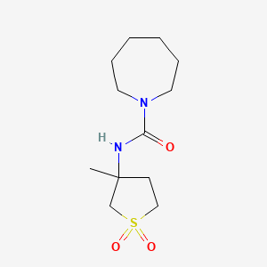 molecular formula C12H22N2O3S B3958417 N-(3-methyl-1,1-dioxidotetrahydro-3-thienyl)-1-azepanecarboxamide 