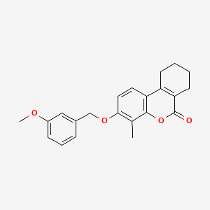 3-[(3-methoxybenzyl)oxy]-4-methyl-7,8,9,10-tetrahydro-6H-benzo[c]chromen-6-one