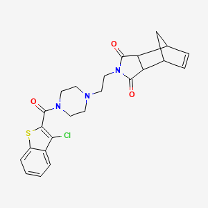 4-(2-{4-[(3-chloro-1-benzothien-2-yl)carbonyl]-1-piperazinyl}ethyl)-4-azatricyclo[5.2.1.0~2,6~]dec-8-ene-3,5-dione