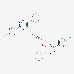 3-(4-Chlorophenyl)-5-[(4-{[3-(4-chlorophenyl)-6-phenyl-1,2,4-triazin-5-yl]oxy}-2-butynyl)oxy]-6-phenyl-1,2,4-triazine