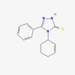 molecular formula C14H15N3S B3958557 4-(2-cyclohexen-1-yl)-5-phenyl-2,4-dihydro-3H-1,2,4-triazole-3-thione 