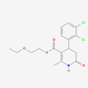 molecular formula C17H19Cl2NO4 B3958614 2-ethoxyethyl 4-(2,3-dichlorophenyl)-2-methyl-6-oxo-1,4,5,6-tetrahydro-3-pyridinecarboxylate 