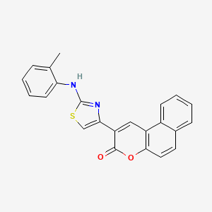 2-{2-[(2-methylphenyl)amino]-1,3-thiazol-4-yl}-3H-benzo[f]chromen-3-one