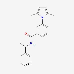 molecular formula C21H22N2O B3958633 3-(2,5-dimethyl-1H-pyrrol-1-yl)-N-(1-phenylethyl)benzamide 