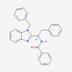 N-(1-(1-BENZYL-1H-BENZIMIDAZOL-2-YL)-2-PHENYLETHYL)BENZAMIDE