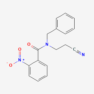 N-benzyl-N-(2-cyanoethyl)-2-nitrobenzamide