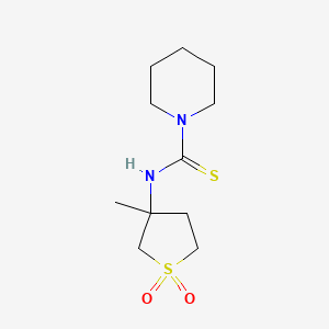 3-Methyl-3-[(piperidylthioxomethyl)amino]thiolane-1,1-dione