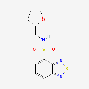 N-(tetrahydrofuran-2-ylmethyl)-2,1,3-benzothiadiazole-4-sulfonamide