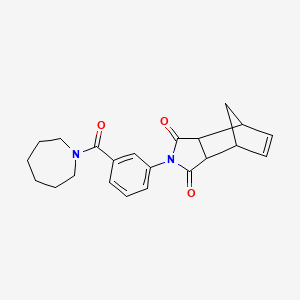 2-[3-(azepan-1-ylcarbonyl)phenyl]-3a,4,7,7a-tetrahydro-1H-4,7-methanoisoindole-1,3(2H)-dione