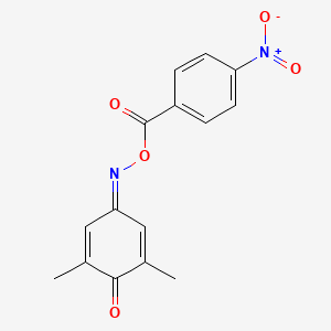 2,6-dimethylbenzo-1,4-quinone 4-[O-(4-nitrobenzoyl)oxime]