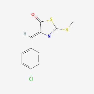 4-(4-chlorobenzylidene)-2-(methylthio)-1,3-thiazol-5(4H)-one