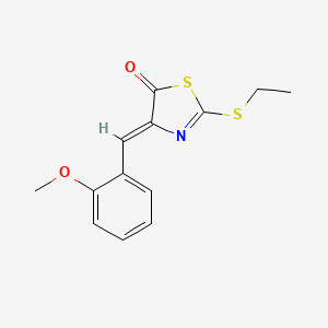 2-(ethylthio)-4-(2-methoxybenzylidene)-1,3-thiazol-5(4H)-one