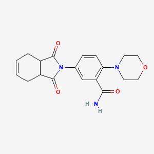 5-(1,3-Dioxo-3a,4,7,7a-tetrahydroisoindol-2-yl)-2-morpholin-4-ylbenzamide